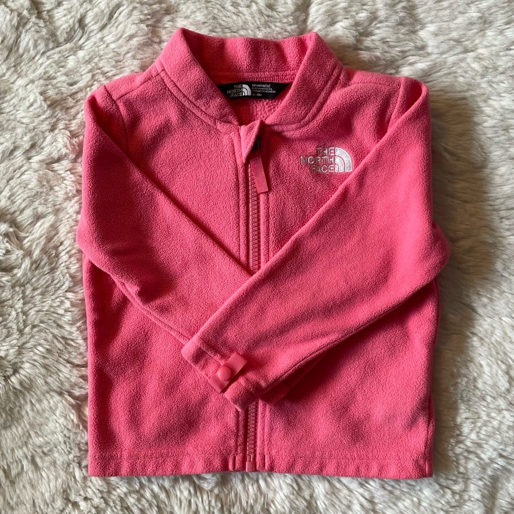 The North Face Kids Pink Fleece Hoodie